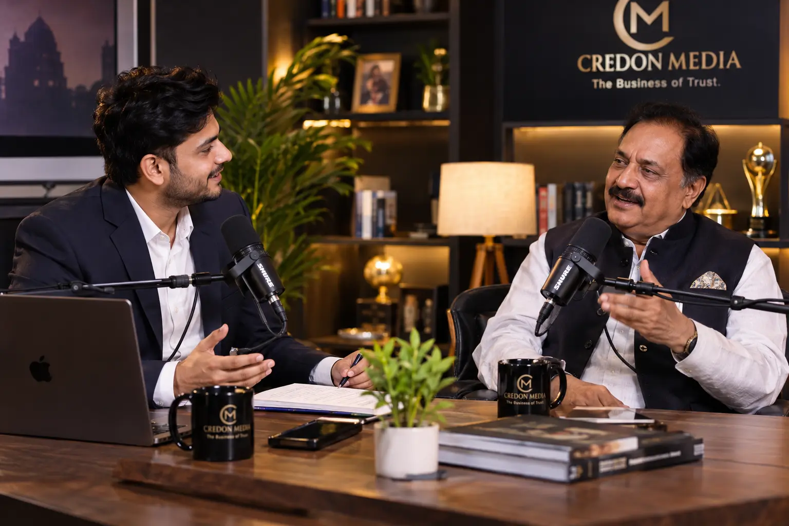 Credon Media Podcast Conversation and Editorial Interview Studio